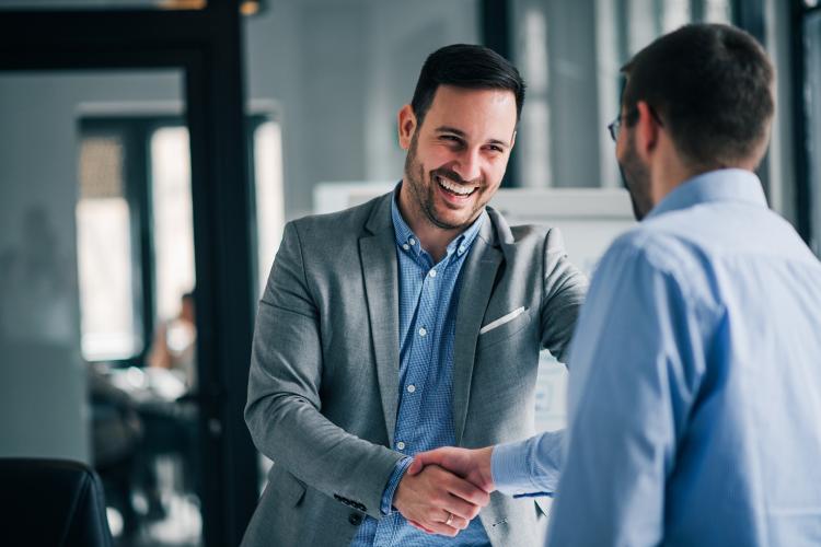 business colleagues shaking hands